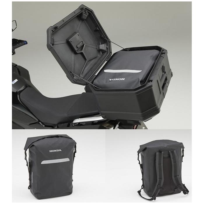 Voděodolná, černá PVC brašna do horního 58L plastového kufru.